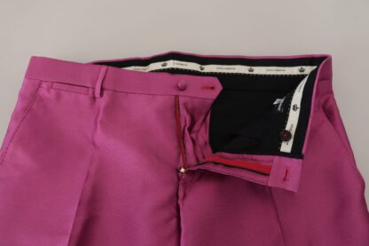 Dolce & Gabbana - Elegant Slim Fit Formal Dress Pants in Pink