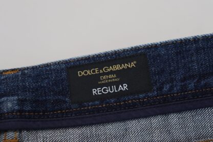 Dolce & Gabbana - Elegant Blue Wash Regular Fit Jeans