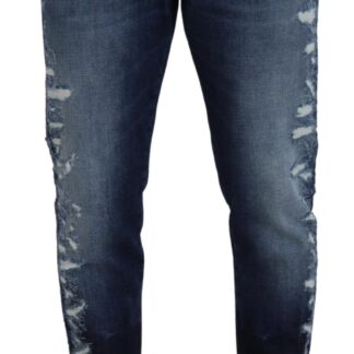 Dolce & Gabbana - Elegant Slim Fit White Skinny Jeans