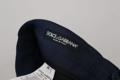 Dolce & Gabbana - Elegant Slim Fit Blue Dress Pants