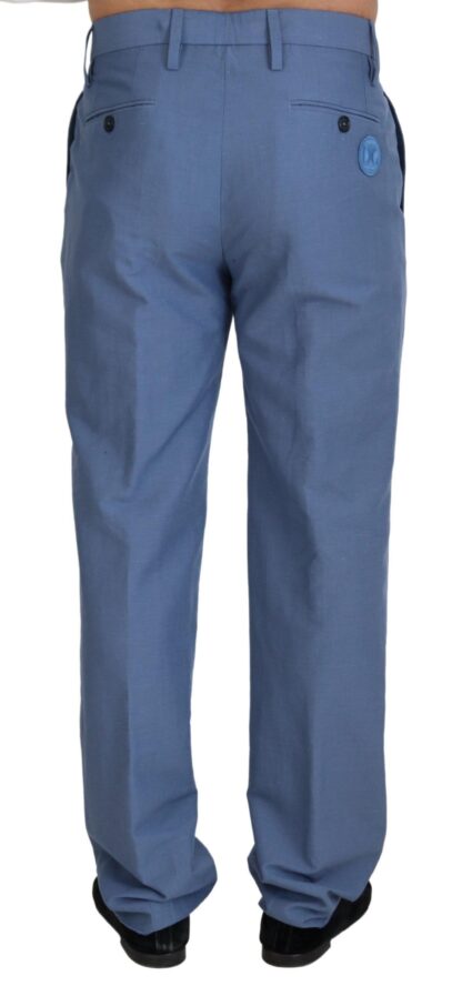 Dolce & Gabbana - Elegant Regular Fit Dress Pants in Blue