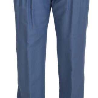 Dolce & Gabbana - Elegant Slim Fit Blue Dress Pants