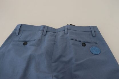 Dolce & Gabbana - Elegant Regular Fit Dress Pants in Blue