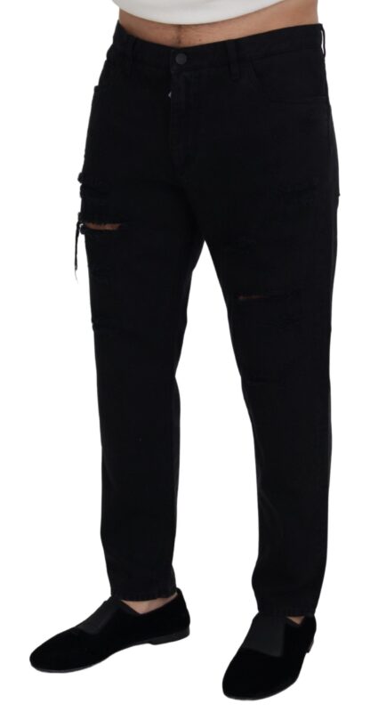 Dolce & Gabbana - Elegant Black Loose Fit Italian Jeans