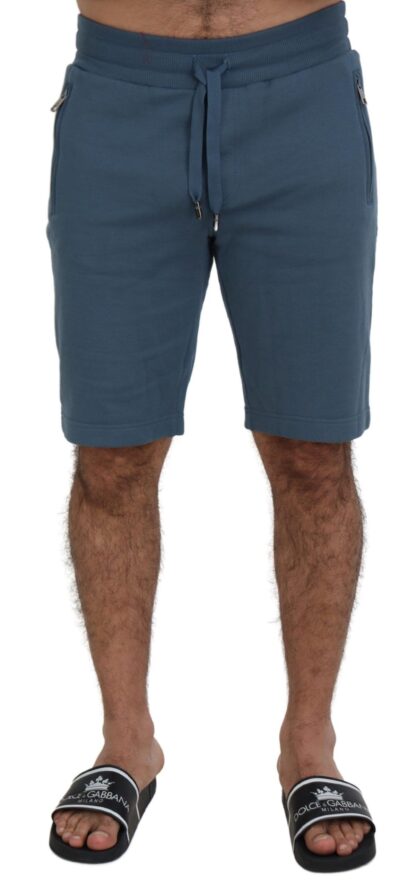 Dolce & Gabbana - Elegant Blue Bermuda Shorts - Regular Fit