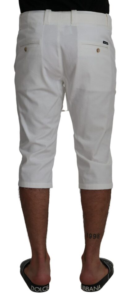 Dolce & Gabbana - Elegant White Chino Shorts