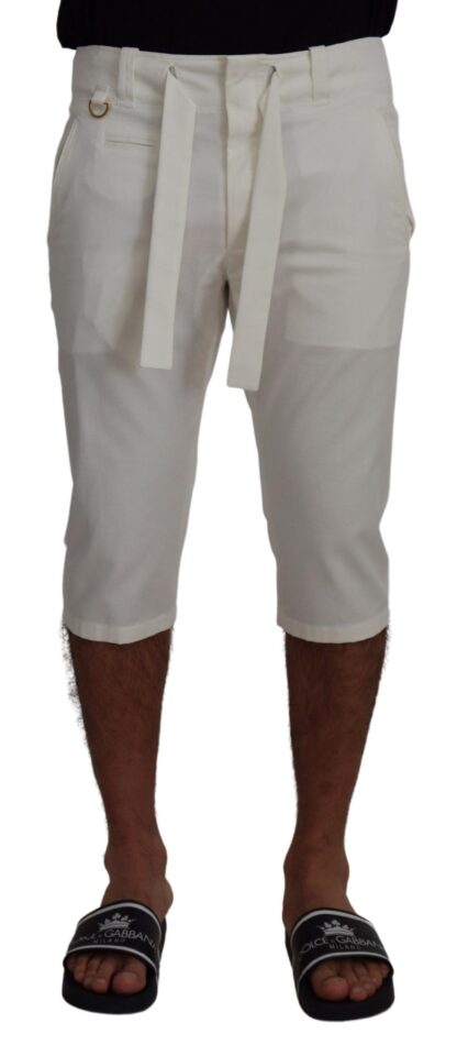 Dolce & Gabbana - Elegant White Chino Shorts