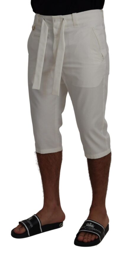 Dolce & Gabbana - Elegant White Chino Shorts