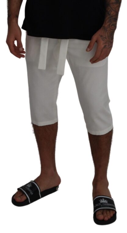 Dolce & Gabbana - Elegant White Chino Shorts