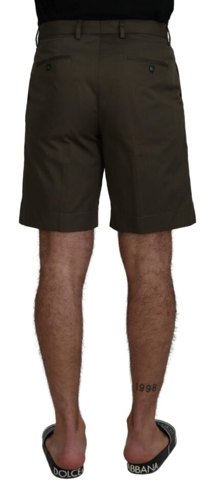 Dolce & Gabbana - Elegant Green Cotton Chino Shorts