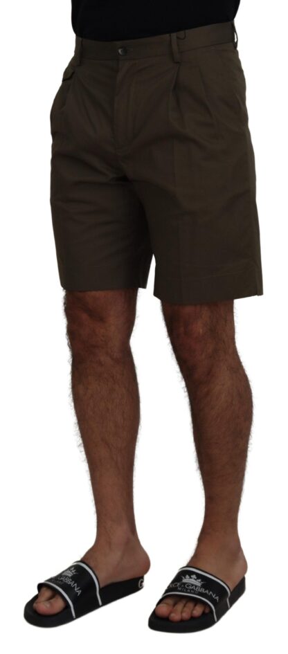 Dolce & Gabbana - Elegant Green Cotton Chino Shorts