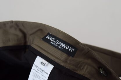 Dolce & Gabbana - Elegant Green Cotton Chino Shorts