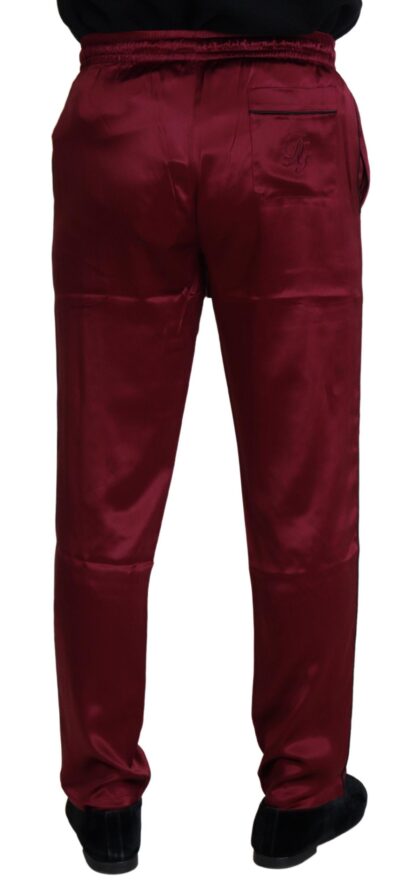 Dolce & Gabbana - Silk Lounge Pants in Bordeaux