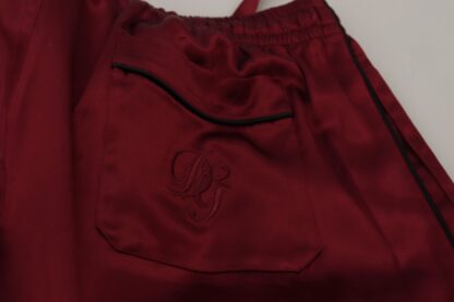 Dolce & Gabbana - Silk Lounge Pants in Bordeaux