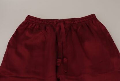 Dolce & Gabbana - Silk Lounge Pants in Bordeaux