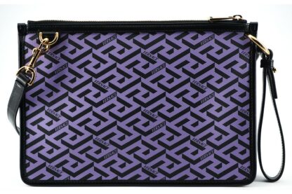 Versace - Exquisite Violet & Black Signature Shoulder Bag