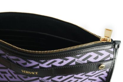 Versace - Exquisite Violet & Black Signature Shoulder Bag