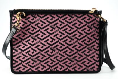 Versace - Elegant Greca Signature Leather Shoulder Bag