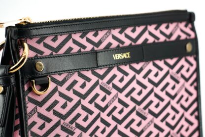 Versace - Elegant Greca Signature Leather Shoulder Bag