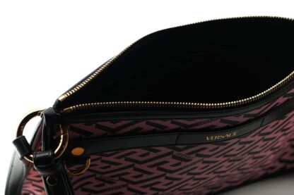 Versace - Elegant Greca Signature Leather Shoulder Bag