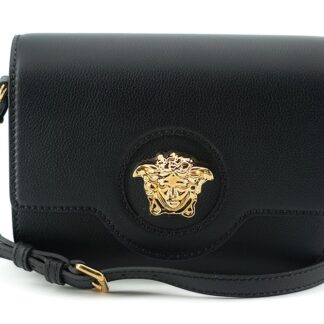 Versace - Elegant Greca Signature Leather Shoulder Bag