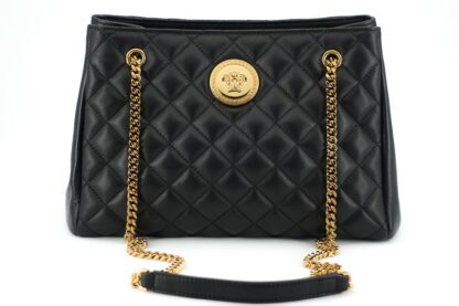 Versace - Elegant Quilted Nappa Leather Tote Bag