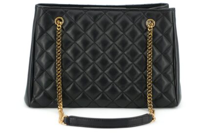 Versace - Elegant Quilted Nappa Leather Tote Bag