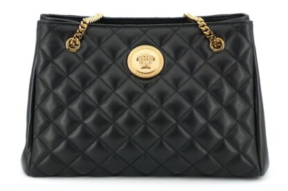 Versace - Elegant Quilted Nappa Leather Tote Bag