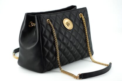 Versace - Elegant Quilted Nappa Leather Tote Bag