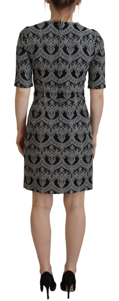 Dolce & Gabbana - Elegant Jacquard Bodycon Shift Dress