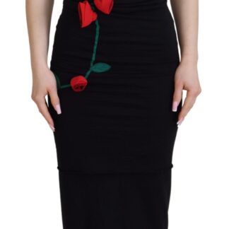 Dolce & Gabbana - Elegant Sheath Wrap Dress with Long Sleeves