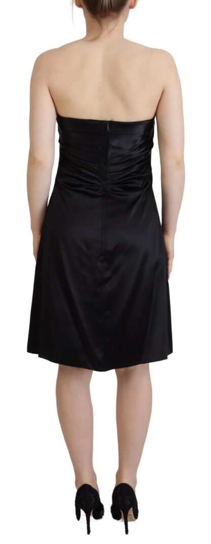 Dolce & Gabbana - Elegant Black Silk Mini Sleeveless Dress