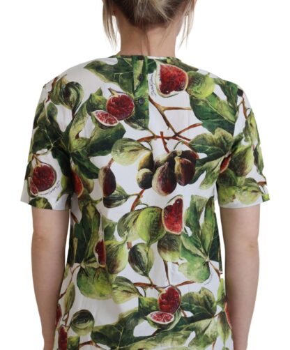 Dolce & Gabbana - Chic Multicolor Fig Print Cotton Top