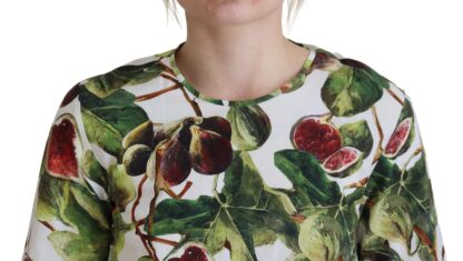 Dolce & Gabbana - Chic Multicolor Fig Print Cotton Top