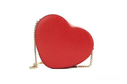 Kate Spade - Love Shack Candied Cherry Mini Leather Chain Heart Crossbody Handbag