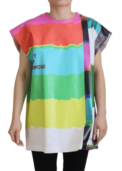 Dolce & Gabbana - Multicolor Sleeveless Cotton Top