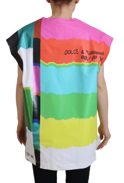 Dolce & Gabbana - Multicolor Sleeveless Cotton Top