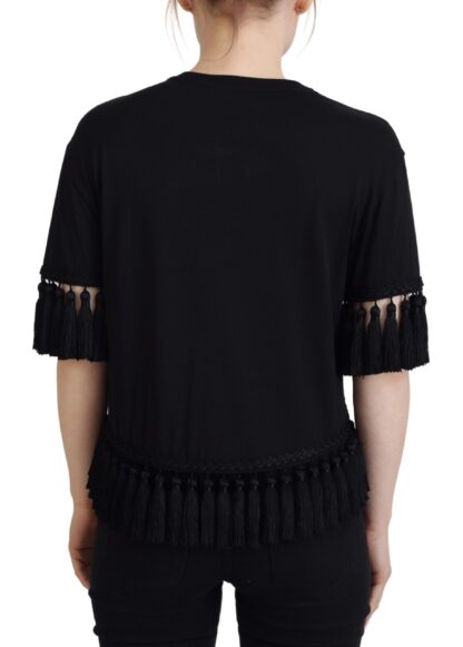 Dolce & Gabbana - Elegant Black Cotton Short Sleeve Tee