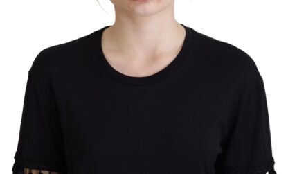 Dolce & Gabbana - Elegant Black Cotton Short Sleeve Tee