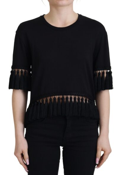 Dolce & Gabbana - Elegant Black Cotton Short Sleeve Tee