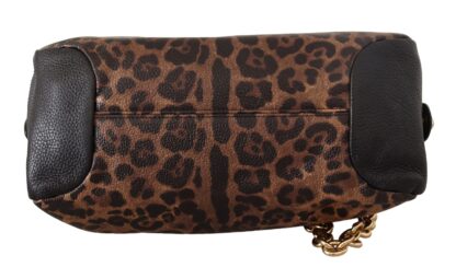 Dolce & Gabbana - Elegant Leopard Sicily Shoulder Bag