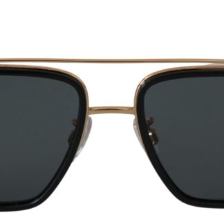 Fendi - Fendi Men's Blue Lens Classic Gold Silver Monogram Sunglasses