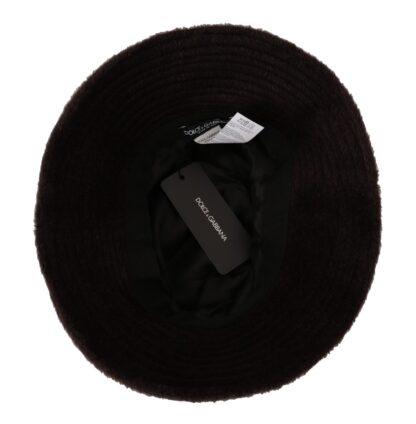 Dolce & Gabbana - Elegant Alpaca Wool Brown Bucket Hat