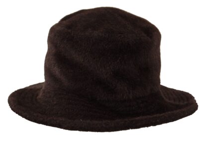 Dolce & Gabbana - Elegant Alpaca Wool Brown Bucket Hat