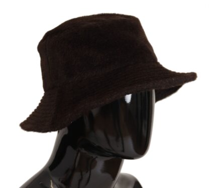 Dolce & Gabbana - Elegant Alpaca Wool Brown Bucket Hat