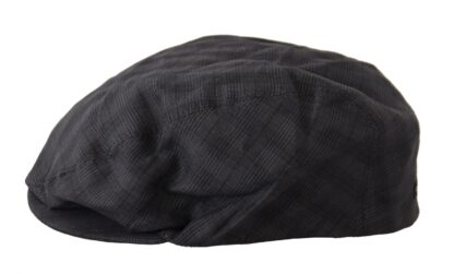 Dolce & Gabbana - Chic Newsboy Cap in Gray Linen Blend