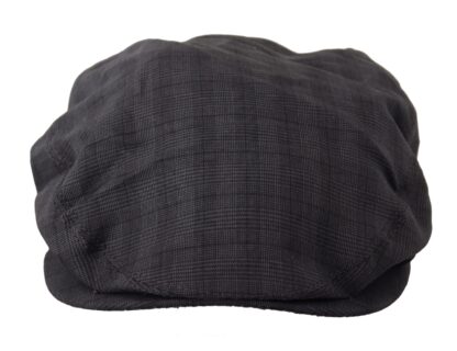 Dolce & Gabbana - Chic Newsboy Cap in Gray Linen Blend