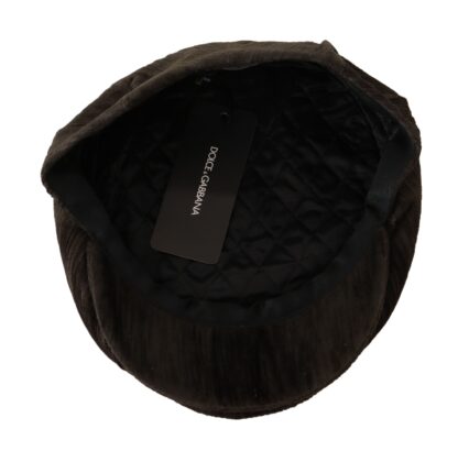 Dolce & Gabbana - Elegant Brown Newsboy Cap - 100% Cotton