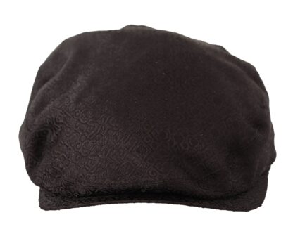 Dolce & Gabbana - Elegant Silk Brown Newsboy Hat