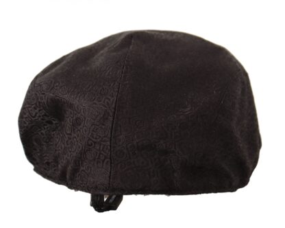 Dolce & Gabbana - Elegant Silk Brown Newsboy Hat